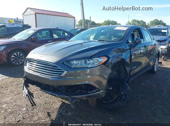 3FA6P0LU6HR287785 2017 FORD FUSION HYBRID Gray Դիմացի տեսք