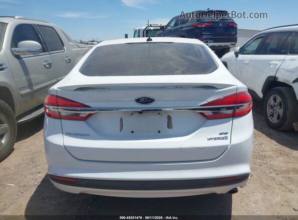 3FA6P0LU6JR132689 2018 FORD FUSION HYBRID White 