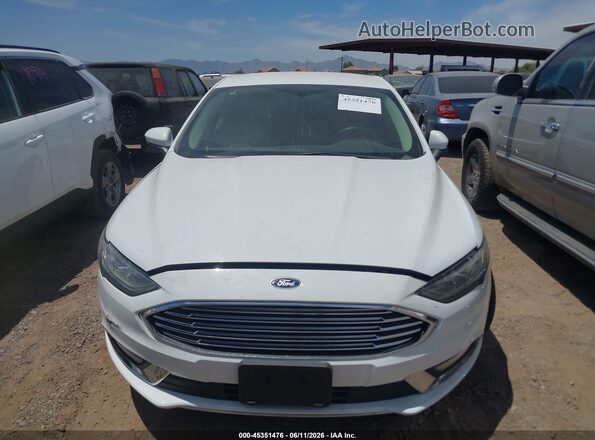 3FA6P0LU6JR132689 2018 FORD FUSION HYBRID White Вид спереду