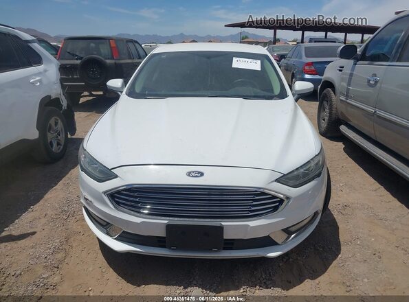 3FA6P0LU6JR132689 2018 FORD FUSION HYBRID White Вид щитка приладів