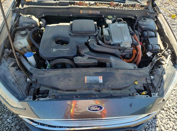 3FA6P0LU6JR160069 2018 FORD FUSION Серый Вид задней части салона