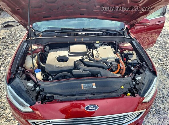 3FA6P0LU6JR277179 2018 FORD FUSION Темно-бордовый Вид задней части салона
