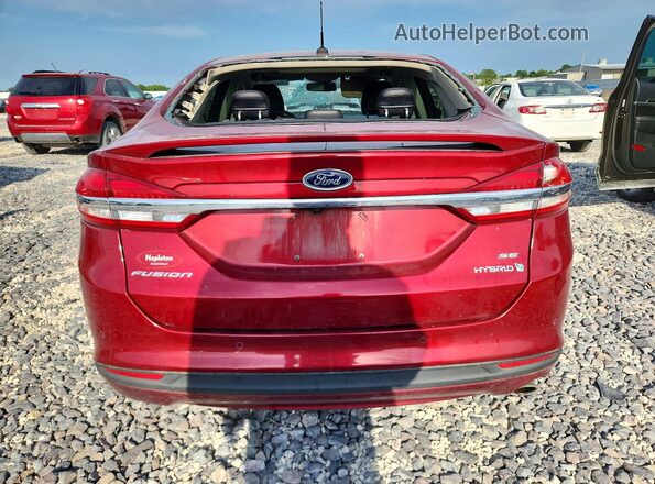 3FA6P0LU6JR277179 2018 FORD FUSION Темно-бордовый Вид сзади