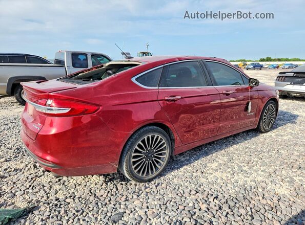 3FA6P0LU6JR277179 2018 FORD FUSION Темно-бордовый Задняя правая четверть