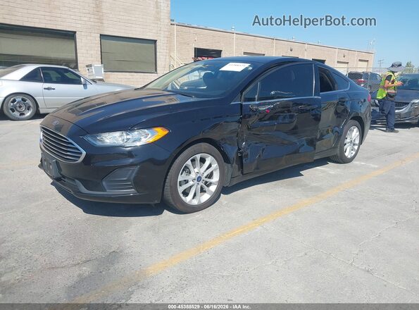 3FA6P0LU6LR219625 2020 FORD FUSION Black Առջևի ձախ երեք քառորդ տեսարան