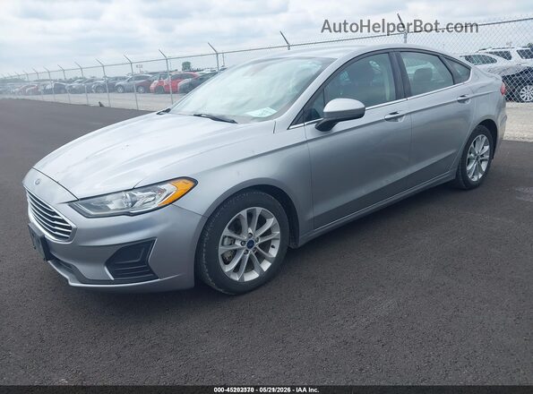 3FA6P0LU6LR260577 2020 FORD FUSION Silver წინა მარცხენა ხედი სამი მეოთხედიდან