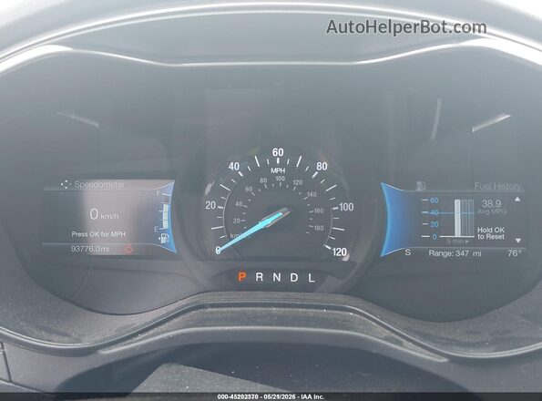 3FA6P0LU6LR260577 2020 FORD FUSION Silver უკანა სავარძლების ხედი