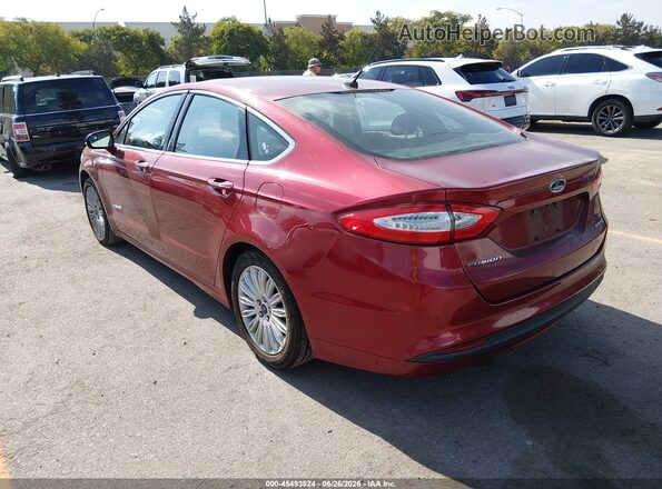 3FA6P0LU7GR315446 2016 FORD FUSION HYBRID Burgundy Tył lewy