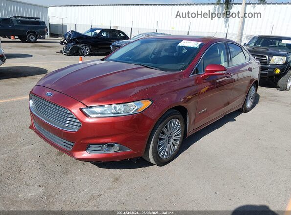 3FA6P0LU7GR315446 2016 FORD FUSION HYBRID Burgundy Przód lewy