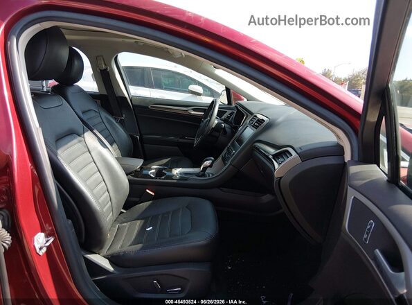 3FA6P0LU7GR315446 2016 FORD FUSION HYBRID Burgundy Widok wnętrza z przodu