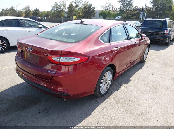 3FA6P0LU7GR315446 2016 FORD FUSION HYBRID Burgundy Tył prawy