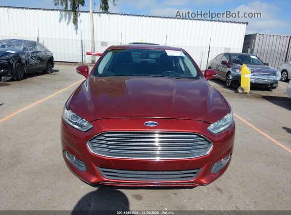 3FA6P0LU7GR315446 2016 FORD FUSION HYBRID Burgundy Widok zestawu wskaźników