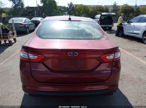 3FA6P0LU7GR315446 2016 FORD FUSION HYBRID Burgundy 