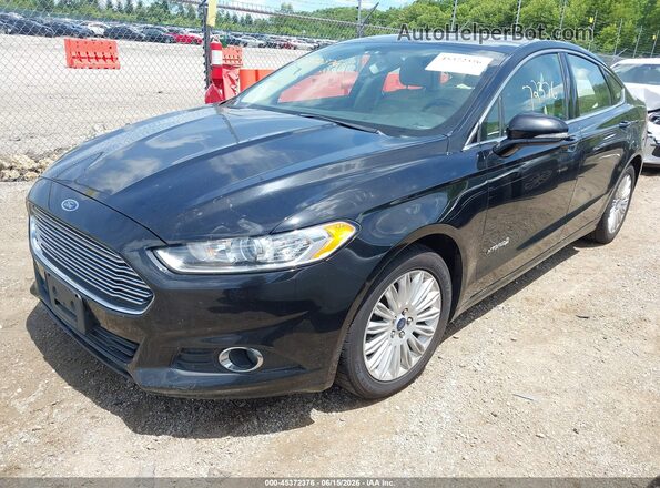 3FA6P0LU7GR318539 2016 FORD FUSION HYBRID Black Front left