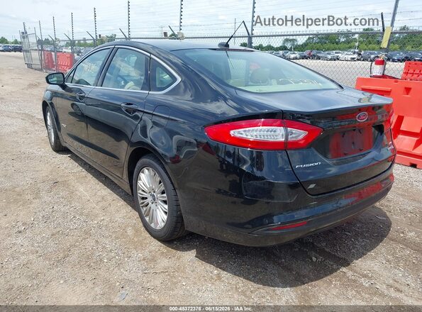 3FA6P0LU7GR318539 2016 FORD FUSION HYBRID Black Rear left