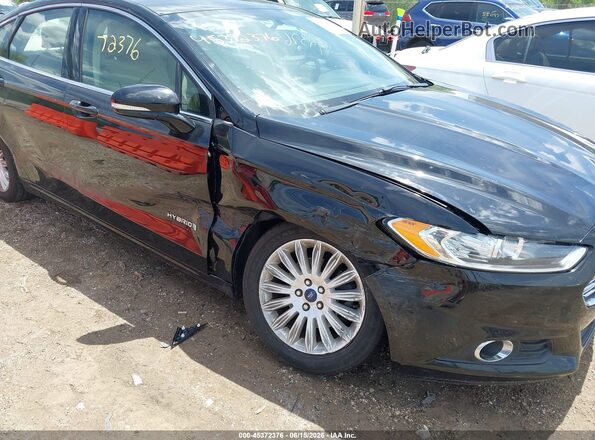 3FA6P0LU7GR318539 2016 FORD FUSION HYBRID Black Front view