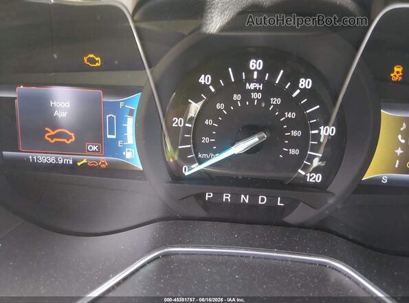 3FA6P0LU7GR356157 2016 FORD FUSION HYBRID Black Widok tylnych siedzeń