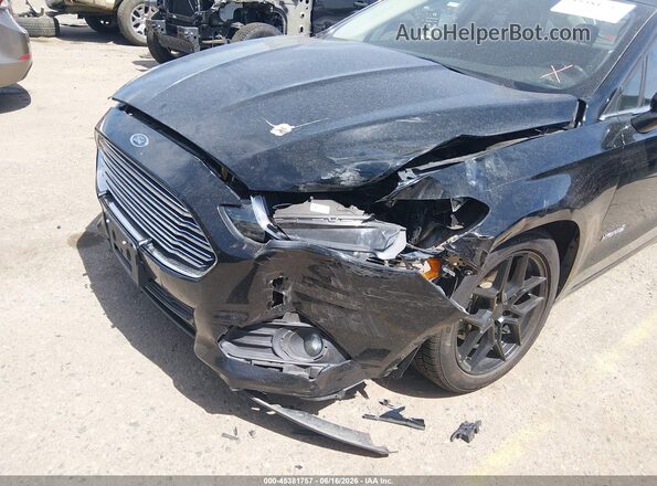 3FA6P0LU7GR356157 2016 FORD FUSION HYBRID Black Widok z przodu