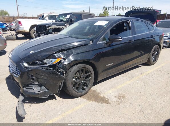 3FA6P0LU7GR356157 2016 FORD FUSION HYBRID Black Przód lewy