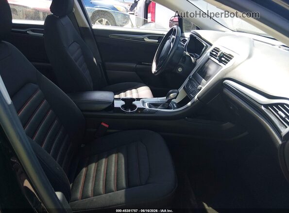 3FA6P0LU7GR356157 2016 FORD FUSION HYBRID Black Widok wnętrza z przodu