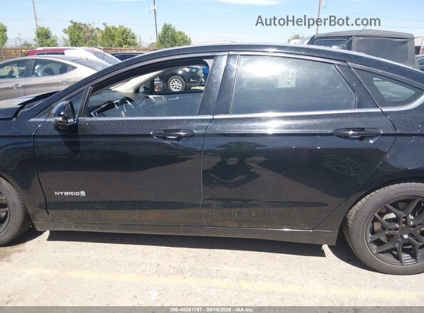 3FA6P0LU7GR356157 2016 FORD FUSION HYBRID Black Widok wnętrza 360 stopni