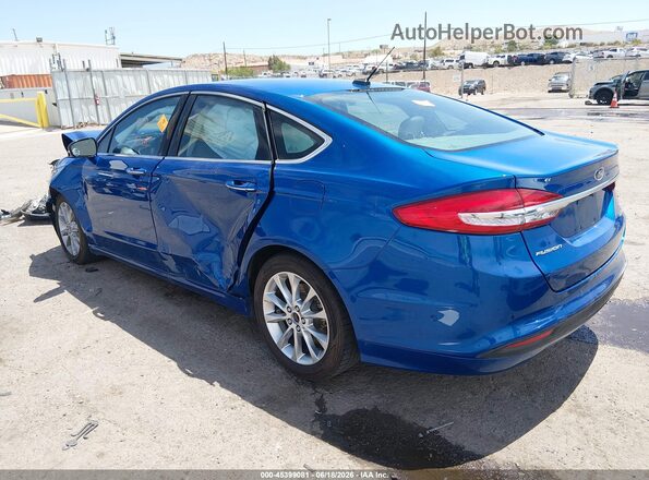 3FA6P0LU7HR190451 2017 FORD FUSION HYBRID Blue Հետևի ձախ