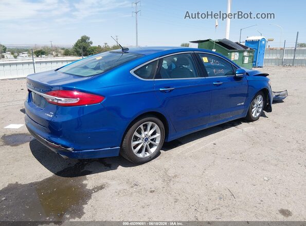 3FA6P0LU7HR190451 2017 FORD FUSION HYBRID Blue Հետևի աջ