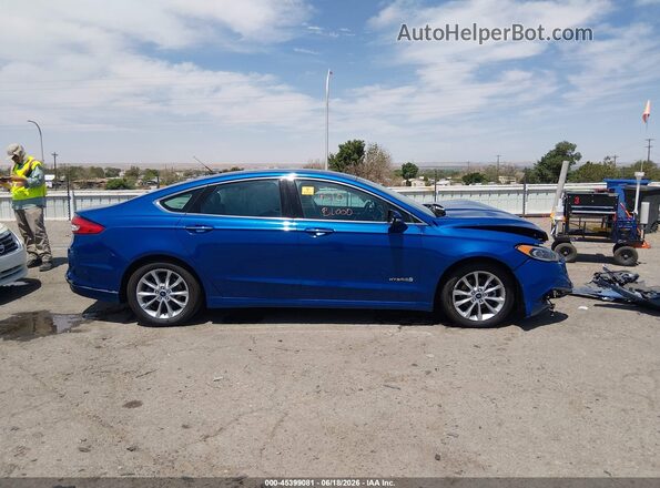 3FA6P0LU7HR190451 2017 FORD FUSION HYBRID Blue Սալոնի 360 աստիճան տեսք