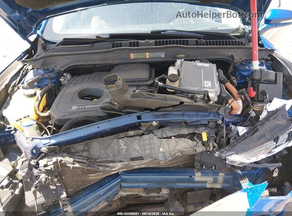 3FA6P0LU7HR190451 2017 FORD FUSION HYBRID Blue Հետևի տեսք