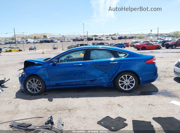 3FA6P0LU7HR190451 2017 FORD FUSION HYBRID Blue 
