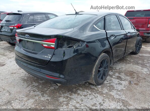 3FA6P0LU7HR287018 2017 FORD FUSION HYBRID Black Rear right