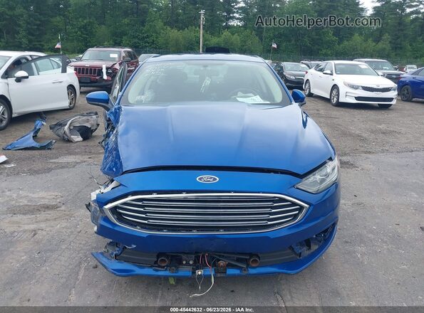 3FA6P0LU7HR325475 2017 FORD FUSION HYBRID Blue 