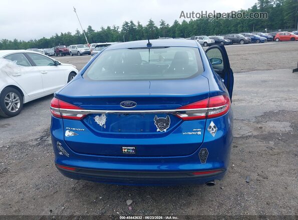 3FA6P0LU7HR325475 2017 FORD FUSION HYBRID Blue 