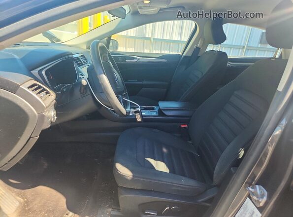 3FA6P0LU7HR325539 2017 FORD FUSION Gray Вид салону спереду