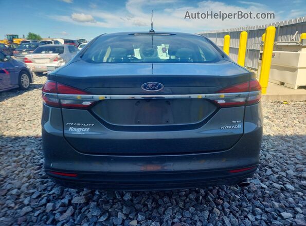 3FA6P0LU7HR325539 2017 FORD FUSION Gray Вид ззаду