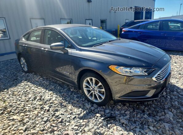 3FA6P0LU7HR325539 2017 FORD FUSION Gray Передня права чверть