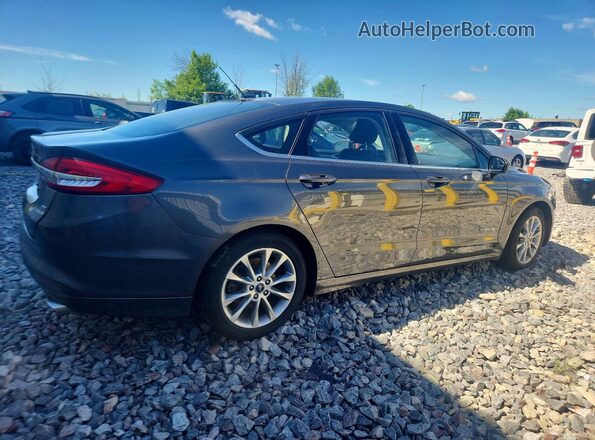 3FA6P0LU7HR325539 2017 FORD FUSION Gray Задня права чверть