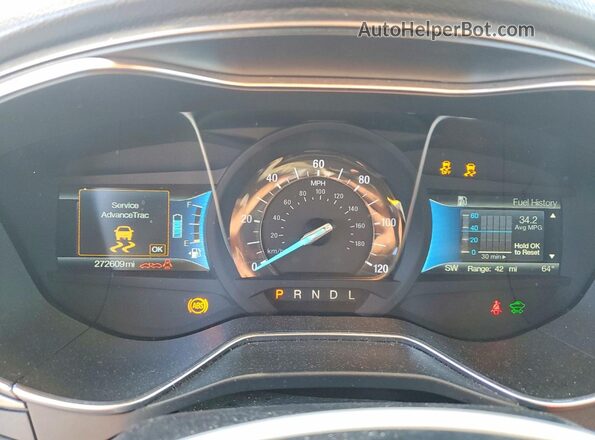 3FA6P0LU7HR400563 2017 FORD FUSION White ხელსაწყოთა პანელის ხედი