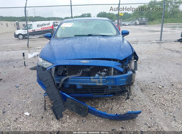 3FA6P0LU7JR120275 2018 FORD FUSION HYBRID Синий Вид панели приборов