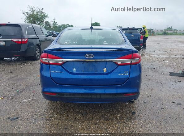 3FA6P0LU7JR120275 2018 FORD FUSION HYBRID Синий 