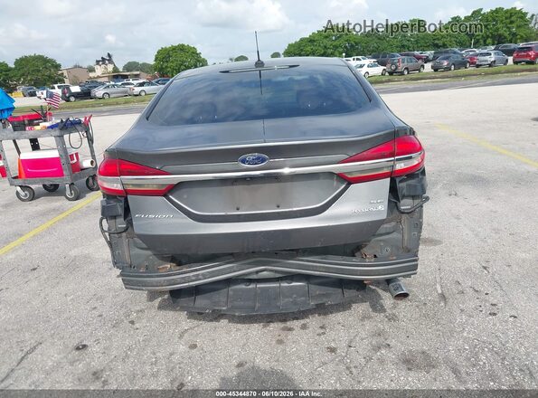 3FA6P0LU7JR128344 2018 FORD FUSION HYBRID Gray 