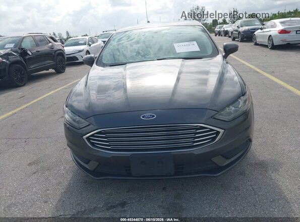 3FA6P0LU7JR128344 2018 FORD FUSION HYBRID Gray Instrument cluster view