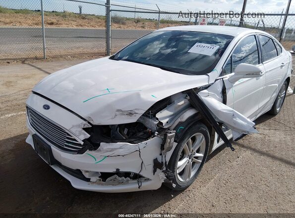 3FA6P0LU7JR129803 2018 FORD FUSION HYBRID White Вид спереду