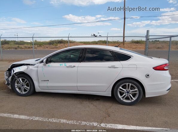 3FA6P0LU7JR129803 2018 FORD FUSION HYBRID White Панорамний вид салону 360°
