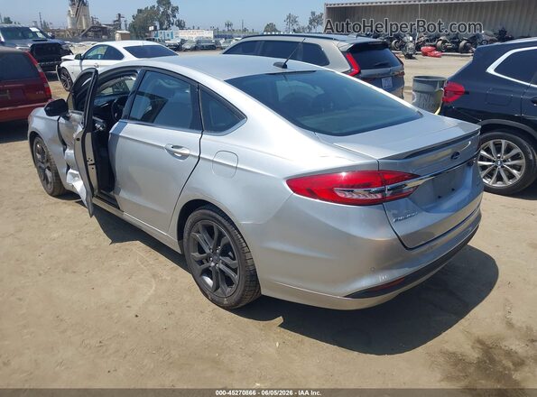 3FA6P0LU7JR281175 2018 FORD FUSION HYBRID Silver Հետևի ձախ