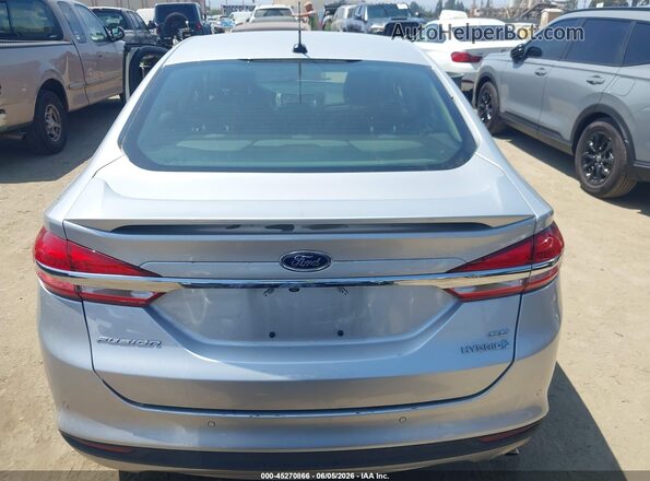 3FA6P0LU7JR281175 2018 FORD FUSION HYBRID Silver 
