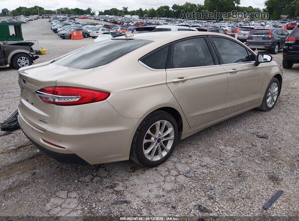 3FA6P0LU7KR119953 2019 FORD FUSION HYBRID Tan Задня права чверть
