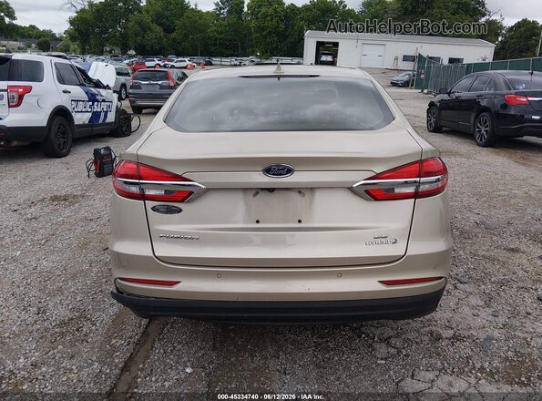 3FA6P0LU7KR119953 2019 FORD FUSION HYBRID Tan 
