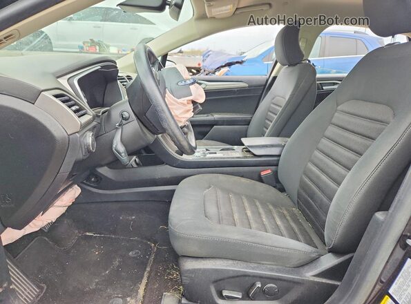 3FA6P0LU7KR168294 2019 FORD FUSION Black Front interior view
