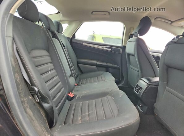 3FA6P0LU7KR168294 2019 FORD FUSION Black Rear seats view